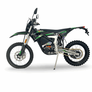 EM3000 EEC Road Legal Adult Electric Dirtbike Cross Motorcycle 72v 21kw Black Green